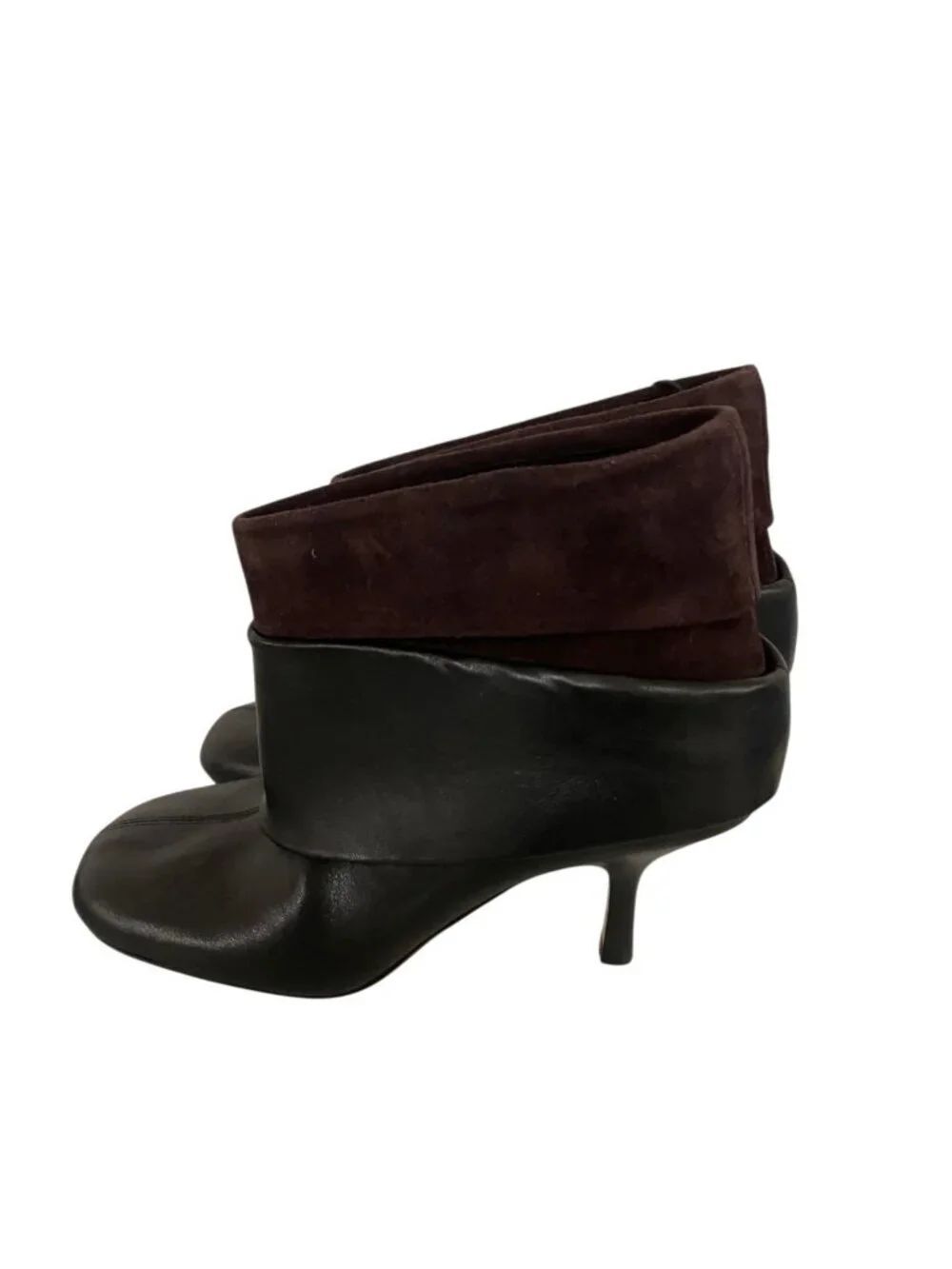 Zara Womens Ankle Boots Leather EU 40 US 9 Black Stiletto Heel 1122/610 NWOB